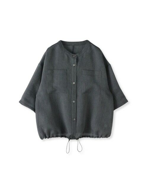 la.f...(大きいサイズ) / ラ・エフ(おおきいサイズ) テーラードジャケット | 【大きいサイズ】シャンブレーメッシュブルゾン≪手洗い可能≫ | 詳細8