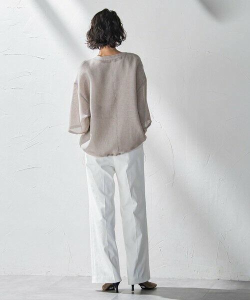 la.f...(大きいサイズ) / ラ・エフ(おおきいサイズ) テーラードジャケット | 【大きいサイズ】シャンブレーメッシュブルゾン≪手洗い可能≫ | 詳細21