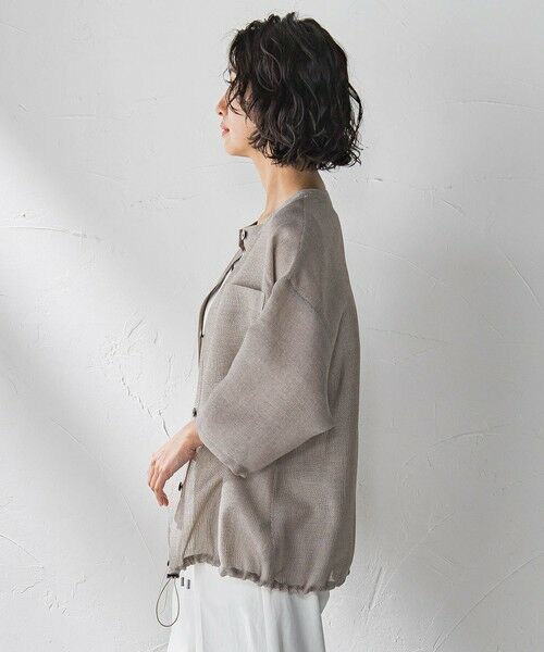 la.f...(大きいサイズ) / ラ・エフ(おおきいサイズ) テーラードジャケット | 【大きいサイズ】シャンブレーメッシュブルゾン≪手洗い可能≫ | 詳細17