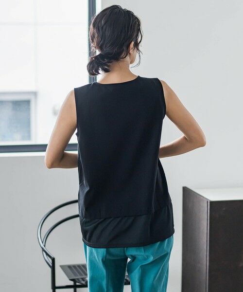 la.f...(大きいサイズ) / ラ・エフ(おおきいサイズ) キャミソール・チューブトップ | 【大きいサイズ】切り替えタンク≪洗濯機で洗える≫ | 詳細14