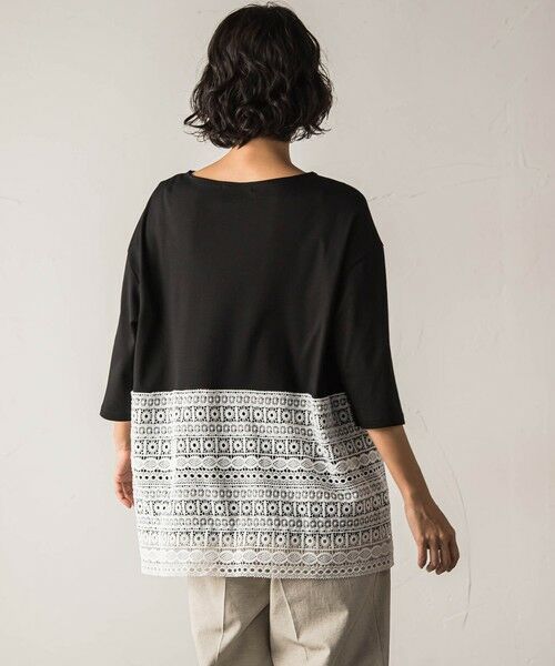 la.f...(大きいサイズ) / ラ・エフ(おおきいサイズ) カットソー | 【大きいサイズ】【biyori】""裾に咲くレース""日常がさりげなくときめきくカットソー≪洗濯機で洗える≫ | 詳細21