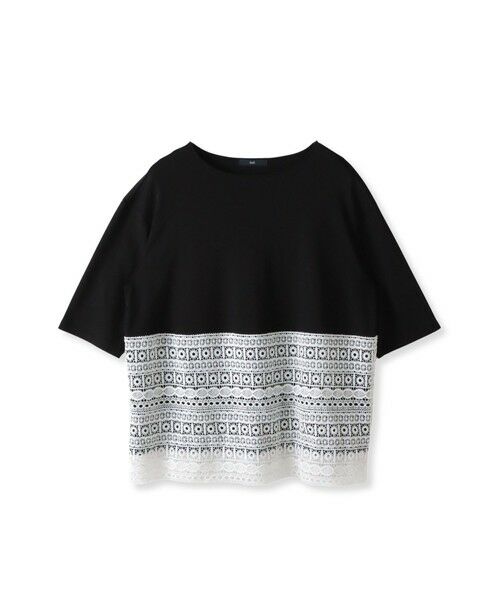 la.f...(大きいサイズ) / ラ・エフ(おおきいサイズ) カットソー | 【大きいサイズ】【biyori】""裾に咲くレース""日常がさりげなくときめきくカットソー≪洗濯機で洗える≫ | 詳細26