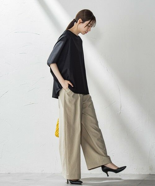 la.f...(大きいサイズ) / ラ・エフ(おおきいサイズ) カットソー | 【大きいサイズ】ハリプルジャージカットソー≪洗濯機で洗える≫ | 詳細11