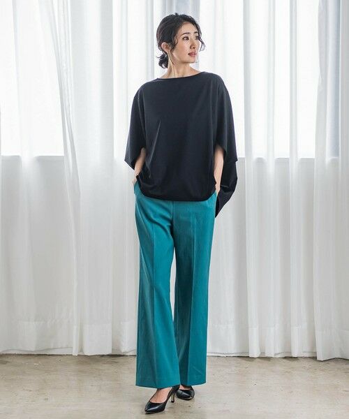 la.f...(大きいサイズ) / ラ・エフ(おおきいサイズ) カットソー | 【大きいサイズ】ハリプルジャージカットソー≪洗濯機で洗える≫ | 詳細4