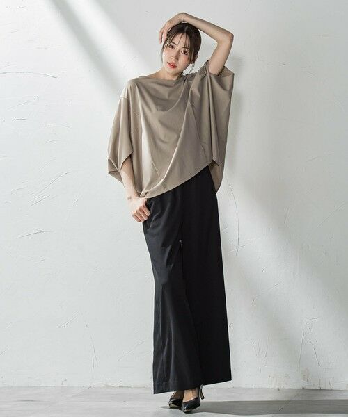 la.f...(大きいサイズ) / ラ・エフ(おおきいサイズ) カットソー | 【大きいサイズ】ハリプルジャージカットソー≪洗濯機で洗える≫ | 詳細23