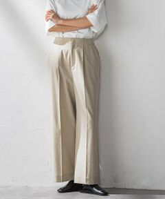 la.f...(大きいサイズ) / ラ・エフ(おおきいサイズ) その他パンツ | 【大きいサイズ】ドライシャンタンワイドパンツ≪洗濯機で洗える≫