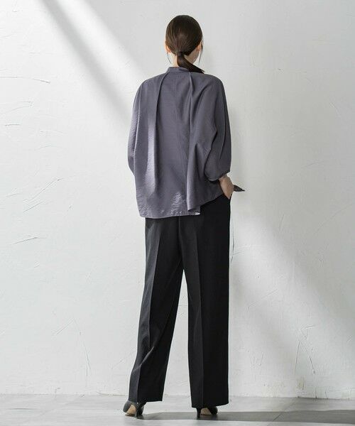 la.f...(大きいサイズ) / ラ・エフ(おおきいサイズ) その他パンツ | 【大きいサイズ】ドライシャンタンワイドパンツ≪洗濯機で洗える≫ | 詳細11