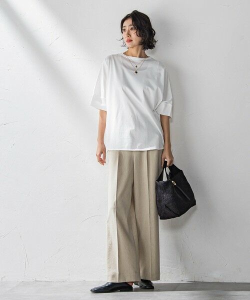 la.f...(大きいサイズ) / ラ・エフ(おおきいサイズ) その他パンツ | 【大きいサイズ】ドライシャンタンワイドパンツ≪洗濯機で洗える≫ | 詳細21