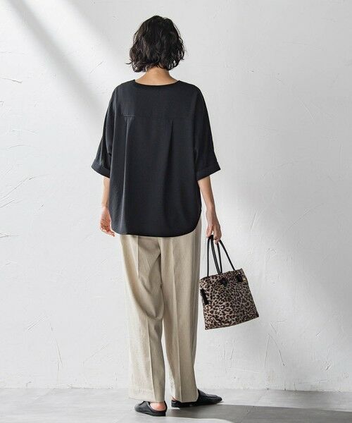 la.f...(大きいサイズ) / ラ・エフ(おおきいサイズ) その他パンツ | 【大きいサイズ】ドライシャンタンワイドパンツ≪洗濯機で洗える≫ | 詳細26