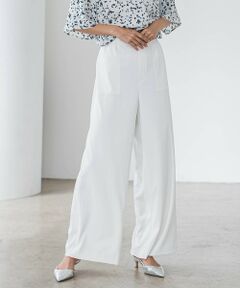 la.f...(大きいサイズ) / ラ・エフ(おおきいサイズ) その他パンツ | 【大きいサイズ】パッチポケットワイドパンツ≪洗濯機で洗える≫