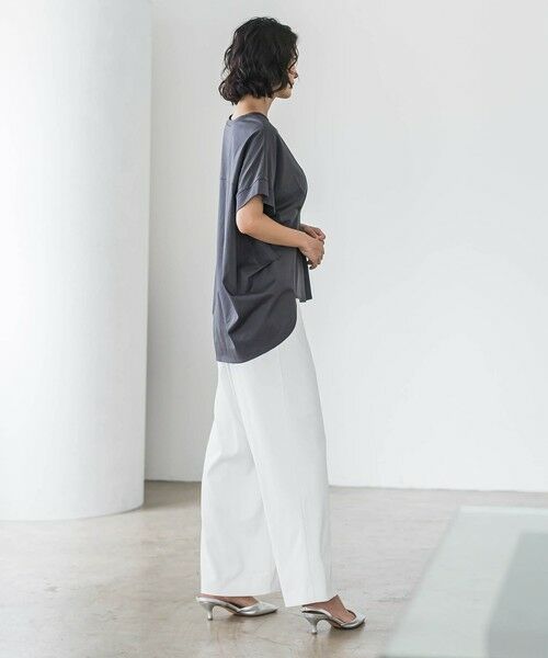 la.f...(大きいサイズ) / ラ・エフ(おおきいサイズ) その他パンツ | 【大きいサイズ】パッチポケットワイドパンツ≪洗濯機で洗える≫ | 詳細10