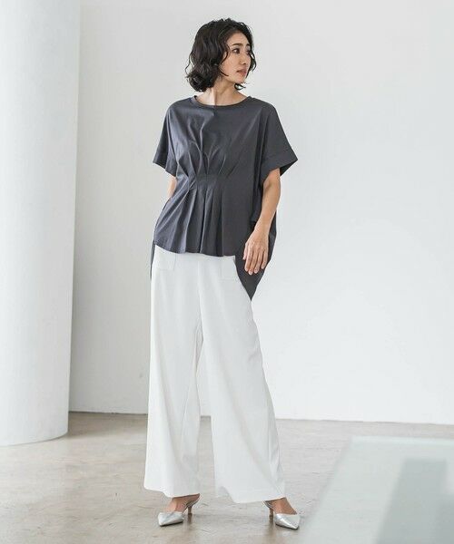 la.f...(大きいサイズ) / ラ・エフ(おおきいサイズ) その他パンツ | 【大きいサイズ】パッチポケットワイドパンツ≪洗濯機で洗える≫ | 詳細11