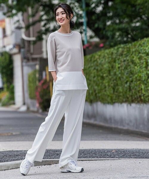 la.f...(大きいサイズ) / ラ・エフ(おおきいサイズ) その他パンツ | 【大きいサイズ】パッチポケットワイドパンツ≪洗濯機で洗える≫ | 詳細14