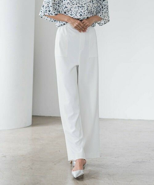 la.f...(大きいサイズ) / ラ・エフ(おおきいサイズ) その他パンツ | 【大きいサイズ】パッチポケットワイドパンツ≪洗濯機で洗える≫ | 詳細2