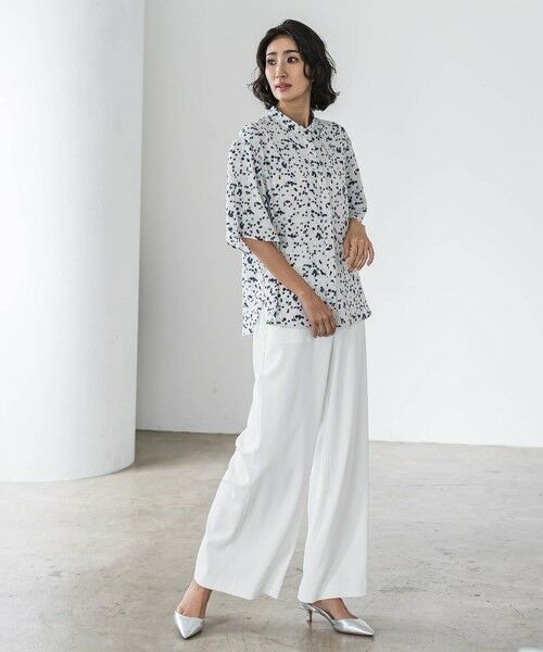 la.f...(大きいサイズ) / ラ・エフ(おおきいサイズ) その他パンツ | 【大きいサイズ】パッチポケットワイドパンツ≪洗濯機で洗える≫ | 詳細4