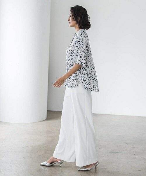 la.f...(大きいサイズ) / ラ・エフ(おおきいサイズ) その他パンツ | 【大きいサイズ】パッチポケットワイドパンツ≪洗濯機で洗える≫ | 詳細5