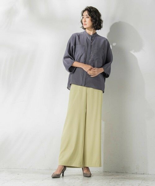 la.f...(大きいサイズ) / ラ・エフ(おおきいサイズ) その他パンツ | 【大きいサイズ】パッチポケットワイドパンツ≪洗濯機で洗える≫ | 詳細18