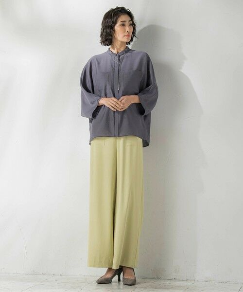 la.f...(大きいサイズ) / ラ・エフ(おおきいサイズ) その他パンツ | 【大きいサイズ】パッチポケットワイドパンツ≪洗濯機で洗える≫ | 詳細21