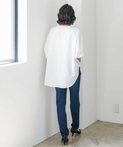 la.f...(大きいサイズ) / ラ・エフ(おおきいサイズ) デニムパンツ | 【大きいサイズ】【biyori】""しゃがんでも走っても、ノンストレス""デニムレギパン≪洗濯機で洗える≫ | 詳細14