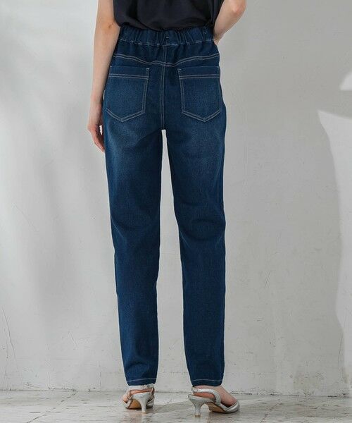 la.f...(大きいサイズ) / ラ・エフ(おおきいサイズ) デニムパンツ | 【大きいサイズ】【biyori】""しゃがんでも走っても、ノンストレス""デニムレギパン≪洗濯機で洗える≫ | 詳細2