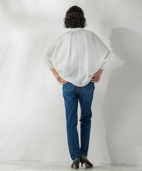 la.f...(大きいサイズ) / ラ・エフ(おおきいサイズ) デニムパンツ | 【大きいサイズ】【biyori】""しゃがんでも走っても、ノンストレス""デニムレギパン≪洗濯機で洗える≫ | 詳細7