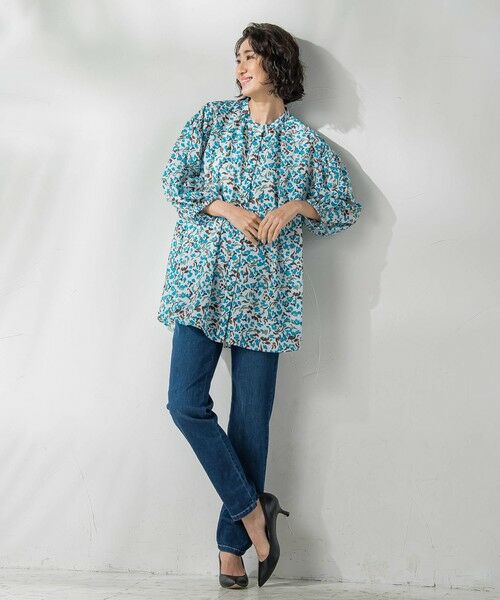 la.f...(大きいサイズ) / ラ・エフ(おおきいサイズ) デニムパンツ | 【大きいサイズ】【biyori】""しゃがんでも走っても、ノンストレス""デニムレギパン≪洗濯機で洗える≫ | 詳細8