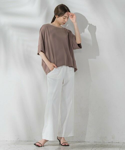 la.f...(大きいサイズ) / ラ・エフ(おおきいサイズ) その他パンツ | 【WEB限定/大きいサイズ】ハイテンションワイドパンツ≪洗濯機で洗える≫ | 詳細1