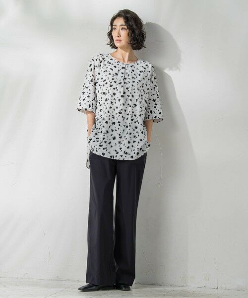 la.f...(大きいサイズ) / ラ・エフ(おおきいサイズ) その他パンツ | 【WEB限定/大きいサイズ】ハイテンションワイドパンツ≪洗濯機で洗える≫ | 詳細30