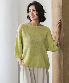 la.f...(大きいサイズ) / ラ・エフ(おおきいサイズ) ニット・セーター | 【大きいサイズ】メッシュニット≪手洗い可能≫