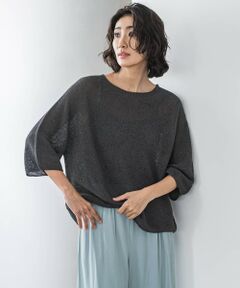 la.f...(大きいサイズ) / ラ・エフ(おおきいサイズ) ニット・セーター | 【大きいサイズ】メッシュニット≪手洗い可能≫