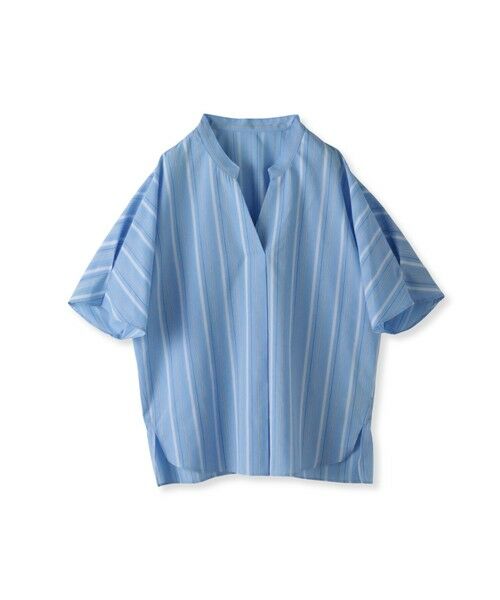 la.f...(大きいサイズ) / ラ・エフ(おおきいサイズ) シャツ・ブラウス | 【大きいサイズ】半袖ストライプブラウス≪洗濯機で洗える≫ | 詳細24