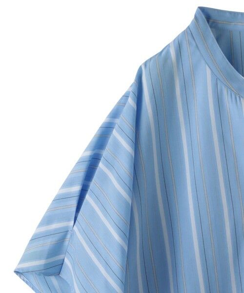 la.f...(大きいサイズ) / ラ・エフ(おおきいサイズ) シャツ・ブラウス | 【大きいサイズ】半袖ストライプブラウス≪洗濯機で洗える≫ | 詳細26