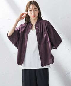 la.f...(大きいサイズ) / ラ・エフ(おおきいサイズ) シャツ・ブラウス | 【大きいサイズ】シアーバンブーブラウス≪洗濯機で洗える≫