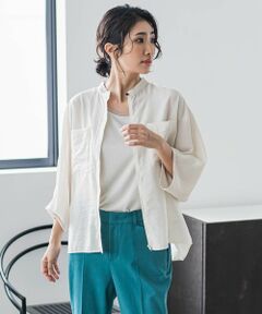 la.f...(大きいサイズ) / ラ・エフ(おおきいサイズ) シャツ・ブラウス | 【大きいサイズ】シアーバンブーブラウス≪洗濯機で洗える≫