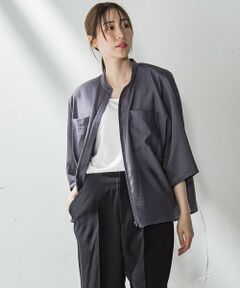 la.f...(大きいサイズ) / ラ・エフ(おおきいサイズ) シャツ・ブラウス | 【大きいサイズ】シアーバンブーブラウス≪洗濯機で洗える≫