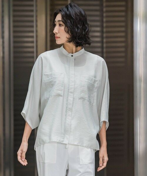 la.f...(大きいサイズ) / ラ・エフ(おおきいサイズ) シャツ・ブラウス | 【大きいサイズ】シアーバンブーブラウス≪洗濯機で洗える≫ | 詳細14