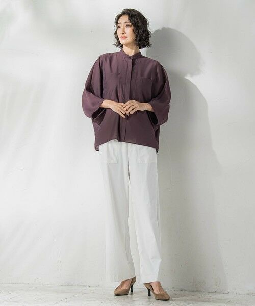 la.f...(大きいサイズ) / ラ・エフ(おおきいサイズ) シャツ・ブラウス | 【大きいサイズ】シアーバンブーブラウス≪洗濯機で洗える≫ | 詳細28