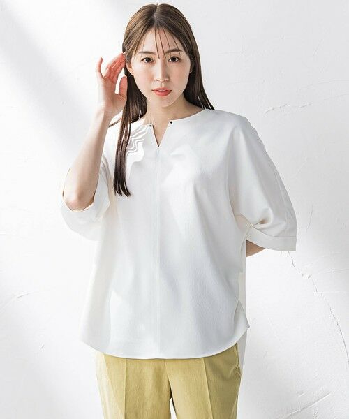 la.f...(大きいサイズ) / ラ・エフ(おおきいサイズ) シャツ・ブラウス | 【大きいサイズ】キレリブラウス≪洗濯機で洗える≫ | 詳細4