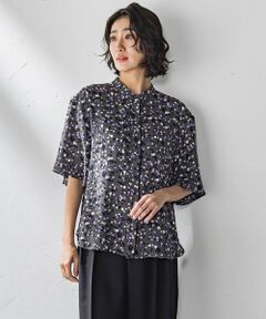 la.f...(大きいサイズ) / ラ・エフ(おおきいサイズ) シャツ・ブラウス | 【大きいサイズ】手描きドットプリントシャツ≪洗濯機で洗える≫