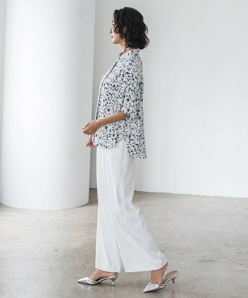 la.f...(大きいサイズ) / ラ・エフ(おおきいサイズ) シャツ・ブラウス | 【大きいサイズ】手描きドットプリントシャツ≪洗濯機で洗える≫ | 詳細6