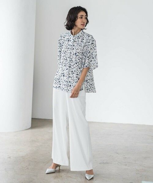 la.f...(大きいサイズ) / ラ・エフ(おおきいサイズ) シャツ・ブラウス | 【大きいサイズ】手描きドットプリントシャツ≪洗濯機で洗える≫ | 詳細8