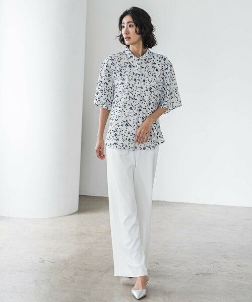 la.f...(大きいサイズ) / ラ・エフ(おおきいサイズ) シャツ・ブラウス | 【大きいサイズ】手描きドットプリントシャツ≪洗濯機で洗える≫ | 詳細9