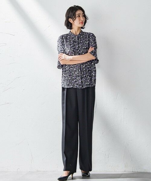 la.f...(大きいサイズ) / ラ・エフ(おおきいサイズ) シャツ・ブラウス | 【大きいサイズ】手描きドットプリントシャツ≪洗濯機で洗える≫ | 詳細24