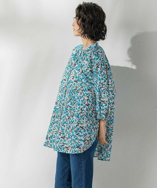 la.f...(大きいサイズ) / ラ・エフ(おおきいサイズ) シャツ・ブラウス | 【大きいサイズ】【biyori】手描き柄ブラウス≪洗濯機で洗える≫ | 詳細1