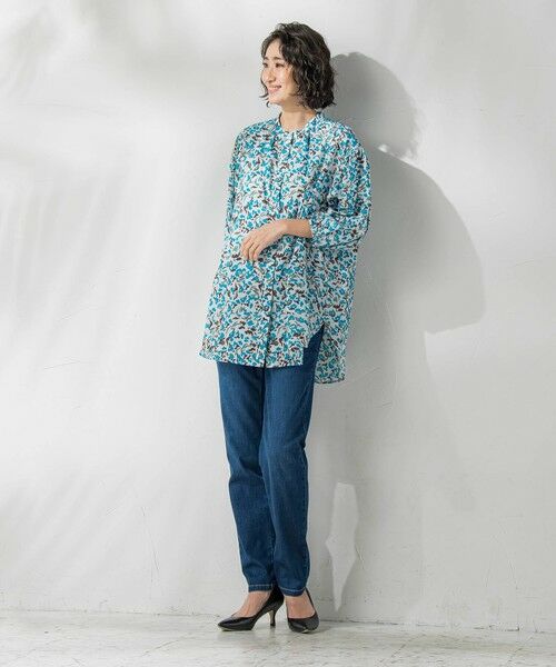 la.f...(大きいサイズ) / ラ・エフ(おおきいサイズ) シャツ・ブラウス | 【大きいサイズ】【biyori】手描き柄ブラウス≪洗濯機で洗える≫ | 詳細4