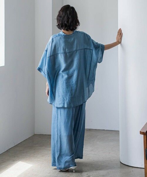 la.f...(大きいサイズ) / ラ・エフ(おおきいサイズ) シャツ・ブラウス | 【大きいサイズ】【biyori】""風をまとう、大人のシアー""デニムシャツ≪洗濯機で洗える≫ | 詳細24