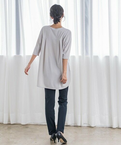 la.f...(大きいサイズ) / ラ・エフ(おおきいサイズ) カットソー | 【大きいサイズ】【biyori】“ブラウスのような”万能Tシャツ≪洗濯機で洗える≫ | 詳細12