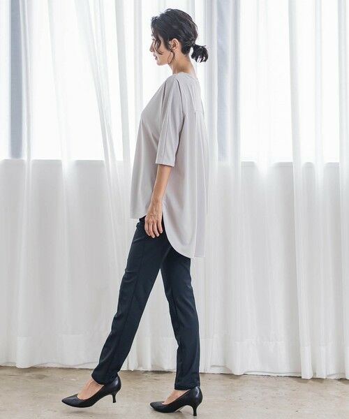 la.f...(大きいサイズ) / ラ・エフ(おおきいサイズ) カットソー | 【大きいサイズ】【biyori】“ブラウスのような”万能Tシャツ≪洗濯機で洗える≫ | 詳細13