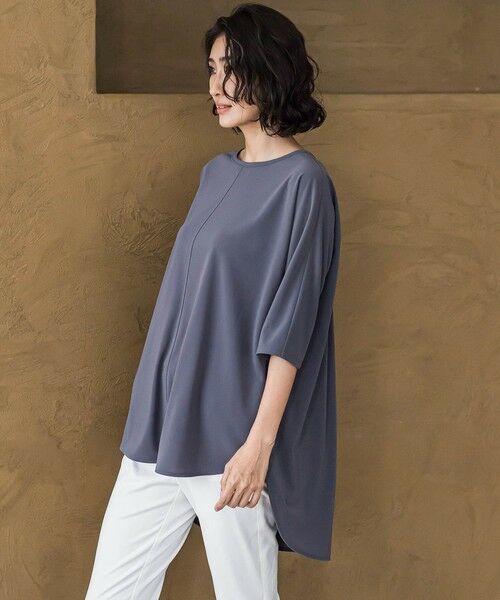 la.f...(大きいサイズ) / ラ・エフ(おおきいサイズ) カットソー | 【大きいサイズ】【biyori】“ブラウスのような”万能Tシャツ≪洗濯機で洗える≫ | 詳細15