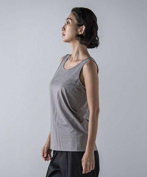 la.f...(大きいサイズ) / ラ・エフ(おおきいサイズ) キャミソール・チューブトップ | 【大きいサイズ】ソフトラメタンクトップ≪洗濯機で洗える≫ | 詳細13